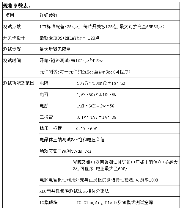 在線ICT 測試機(jī)